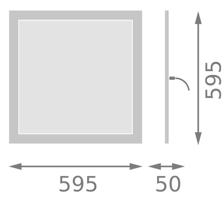 LED-Panel-Deckenleuchte 35W 3675lm 4000K Neutralweiß 60x60cm Integrierte Ledvance