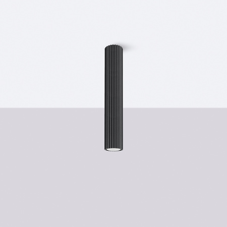 Tuba Spot Deckenleuchte GU10 Schwarz Carbon Deep Space SL.1571 Sollux