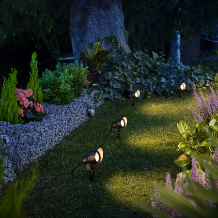 Outdoor-LED-Gartenleuchte SPOT Pack GardenLink 6W 12V 2700K IP44 + Kabel bewegliche Einbauleuchte PHILIPS