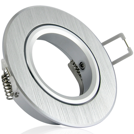 BEWEGLICHE Deckenleuchte EAST OPAL GOLDLUX (Polux) ALU SILVER