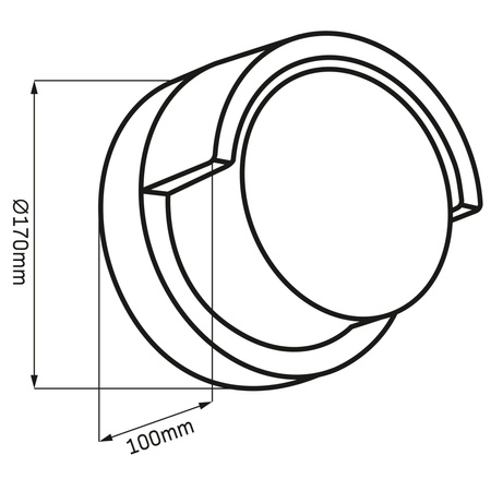 LED-Fassadenleuchte für Wandmontage 12W 1400lm 4000K Neutral 120° Schwarz IP44 Essen Sanico Goldlux