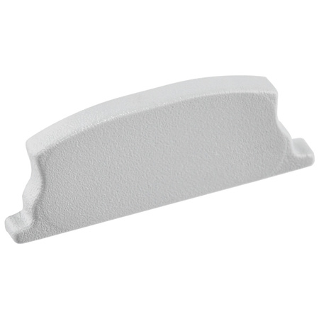 Aluminium LED-Profil KM34 mit Milchglasabdeckung und Endkappen, 1m Silber LUMILED