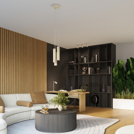 Wandleuchte Wandleuchte Reflektor Tuba Spot 2x GU10 Beige Carbon Deep Space SL.1653 Sollux