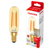 LED-Lampe E14 T25 4.5W = 25W 400lm 2200K Warm Filament Amber TOSHIBA