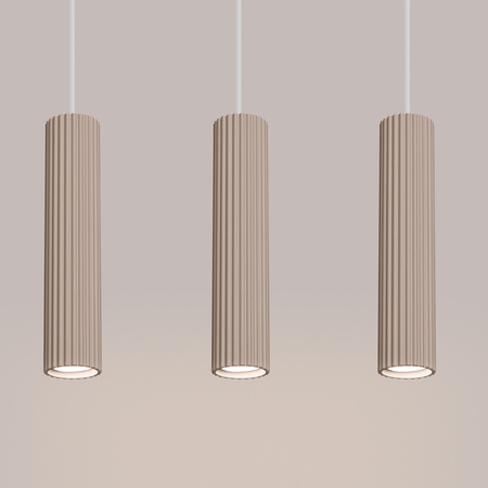 Decke Pendelleuchte 3x GU10 Aluminium Taupe Carbon Deep Space SL.1774 Sollux