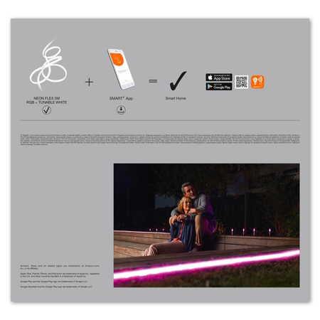 Dekorativer LED-Streifen 20W RGB+CCT SMART+ WiFi NEON Flex 5m IP65 LEDVANCE