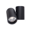 Aufputz-Halogen-SPOT-TUBA-Leuchte rund beweglich GU10 Schwarz BLURRO Kanlux