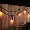 Garten Girlande Outdoor-Lichterkette 10m 10x E27 Glühbirnen 7W 4000K MALUS Lumiled