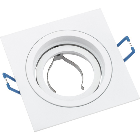 Einbauleuchte HALOGEN GU10 MR16 Square Weiß CASSIO LUMILED + LED-Glühbirne GU10 6W = 60W 580lm Neutral