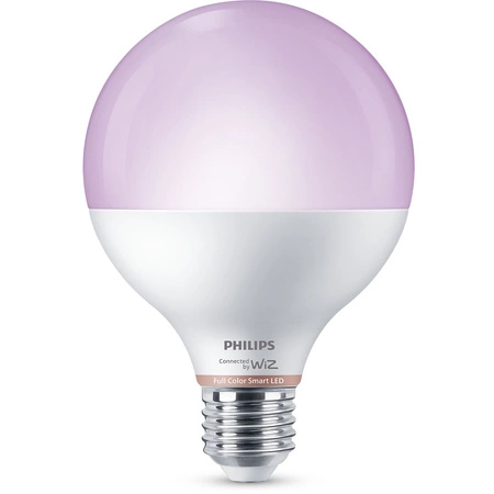 LED Lampen E27 G95 11W = 75W 2200-6500K + RGB SMART WiFi Philips WiZ