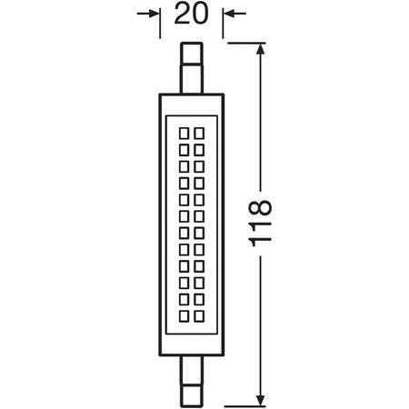 LED Leuchtmittel R7s 118mm 12W = 100W 1521lm 2700K Warm 300° OSRAM STAR