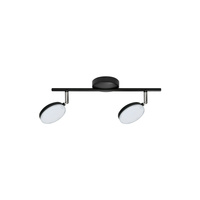 Streifen-LED-DECKENLEUCHTE GOLDLUX (Polux) CAPRI 2x5W SCHWARZ 3000K