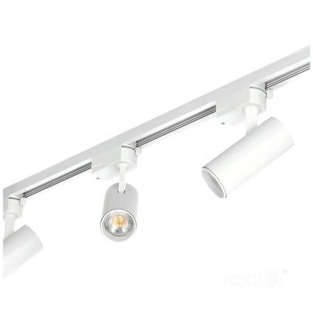 1-Phasen Stromschienenleuchte + Strahler 4x GU10 1m Weiß Nextrack Go Kobi