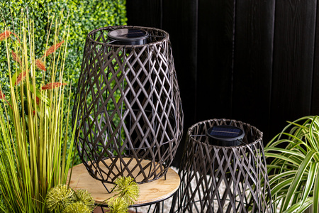 LED Solarlampe Outdoor Garten Standlaterne 3000K IP44 35cm Dämmerungssensor