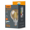 E27 G95 LED Lampen 7 W = 53 W, 700 lm, 2200 K, warmer Bernsteinfaden, dimmbar, 360° VIDEX