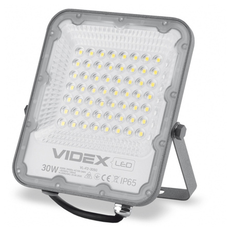 LED Strahler 30W 3900lm 5000K IP65 Grau VIDEOX DAVIS