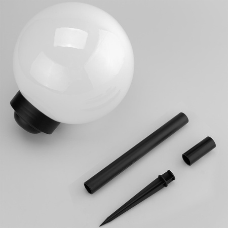 Solar-Garten-LED-Lampe zum Einstecken weiße Kugel ATRIS 15cm LUMILED