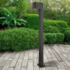 Garten Standing Pole Lampe GU10 Schwarz IP54 Boston Sanico Goldlux