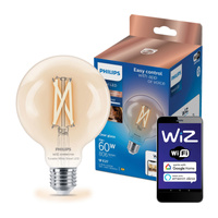 LED-Lampe E27 G95 7W = 60W 2700-6500K FILAMENT SMART WiFi Philips WiZ