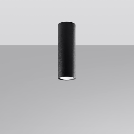 Aufbaustrahler LAGOS GU10 Halogen Spot Tuba 20cm Schwarz SOLLUX