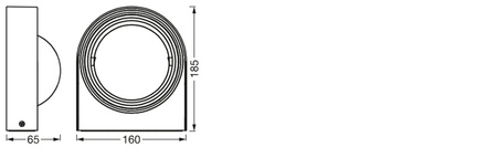 Gartenlampe LED Elevation Wandleuchte 6,7W IP44 SMART+ WiFi CCT Dimmbare runde Wandleuchte LEDVANCE