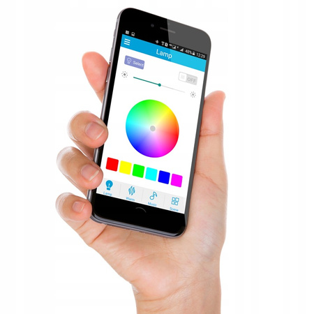 PLAFON LED 50cm runde Deckenleuchte RGBW 3000K-6500K + Fernbedienung BLUETOOTH-Lautsprecher