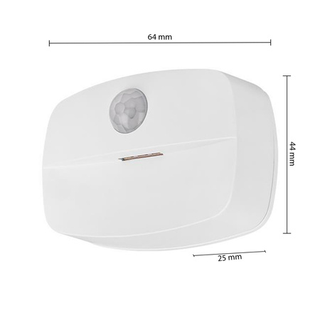 LED Batterie Nachtlicht 0.6W 50lm 4000lm Neutral 90° mit Bewegungssensor Weiß Lima Masterled