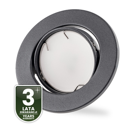 Runde Halogen-Einbauleuchte AURELI Graphitblech MR16 GU10 LUMILED