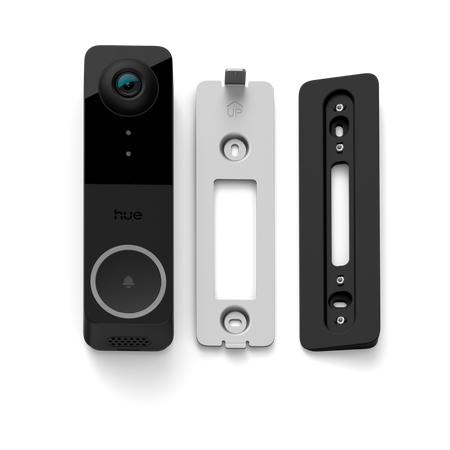 Smart Video Türklingel mit 2K QHD 1440p CMOS Kamera Schwarz SMART Zigbee WiFi Türklingel Sicher Philips HUE