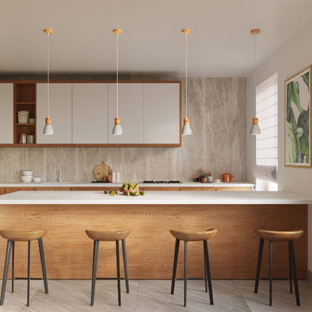 LED-Hänge-Deckenleuchte QUBIC E27 grau SOLLUX