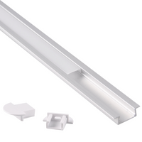 Aluminium-Profilabdeckung für LED-Streifen Silber Sanico Goldlux