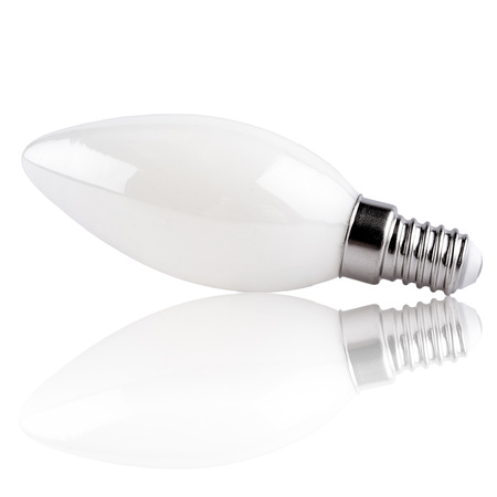 LED-Lampe E14 Kerze B35 2.2W 470lm = 40W 4000K neutralweiß 360° Filament Energieklasse A LUMILED