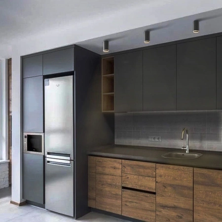 Aufbauleuchte Deckenleuchte LED Tube GU10 Schwarz VIDEOX