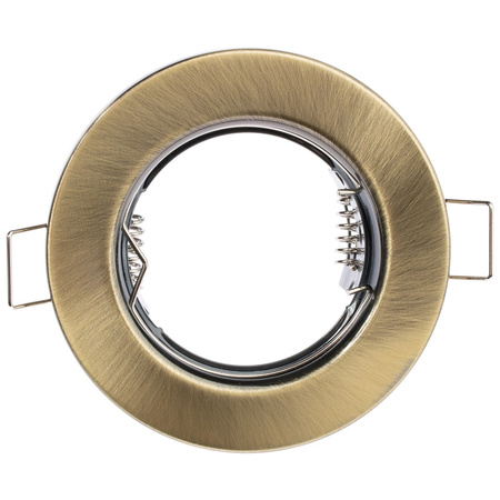 Einbaustrahler GU10, MR16 Einbauspot HALOGEN Runde Fest Antik Blech LUMILED