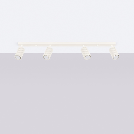 Tuba Spot Reflektor Deckenleuchte 4x GU10 Beige Carbon Deep Space SL.1603 Sollux