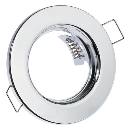 Einbaustrahler GU10, MR16 Einbauspot HALOGEN Runde Fest Chrom Blech ARDALI LUMILED