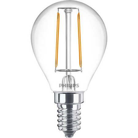 E14 P45 LED Lampen 2W = 25W 250lm 2700K Warmfilament PHILIPS