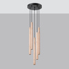 PASTELO Decke Pendelleuchte 5P 5xG9 Holz Modern SOLLUX