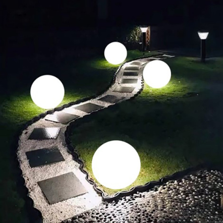 Gartenkugel SOLARLAMPE für den Garten TERRESTRISCHE LED RGB 30cm + Fernbedienung