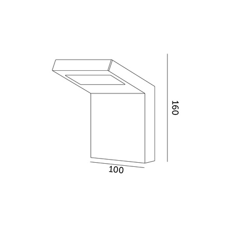 Gartenlampe LED Wandleuchte INDUO K 10W 4000K IP54 KOBI