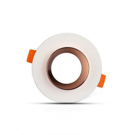 Deckeneinbauleuchte GU10 mit Öse rund Weiß/Roségold Gips VT-862 V-TAC – 5 Jahre Garantie