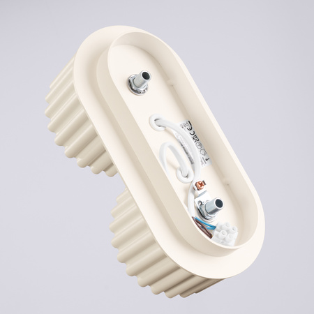 Anbauleuchte 2x GX53 Aluminium Beige Aura Deep Space SL.1793 Sollux