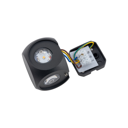 Gartenlampe Wandleuchte PATRAS LED 9115 IP54 4x1W 3000K Schwarz Nowodvorski