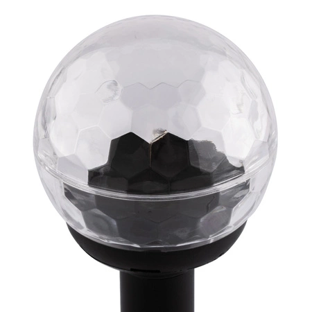 Solar-Gartenlampe LED-Nietenkugel RGB IP44 34 cm Dämmerungssensor