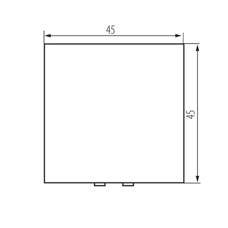 Zweipoliger Schalter 16A Quadratisch Weiß OFFICE Kanlux