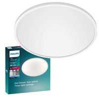 LED Plafond Deckenleuchte SUPERSLIM 15W 4000K 25cm Dimmbar Weiß PHILIPS