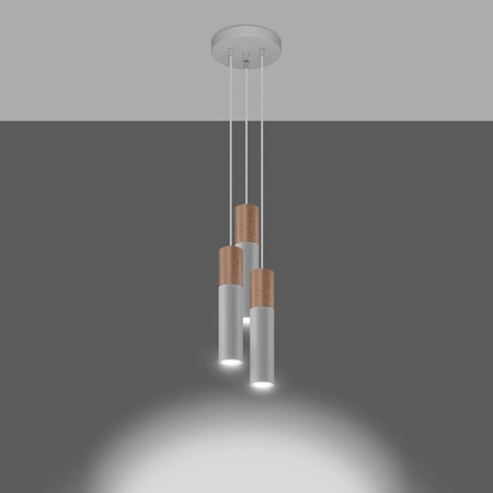 LED PABLO 3P Pendel-Deckenleuchte 3xGU10Weiß SOLLUX