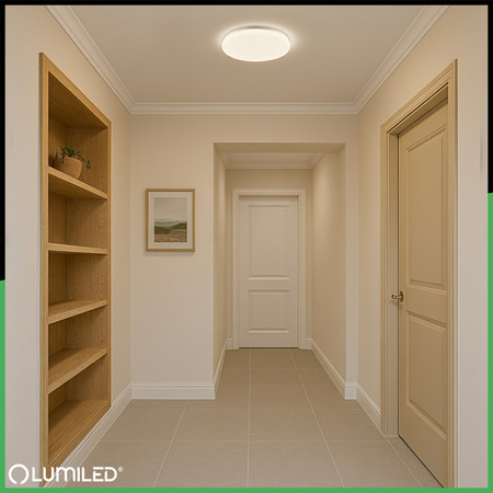 LED Decke Plafond Aufputz 36W 4000K CELIS Rund IP44 ALS LUMILED