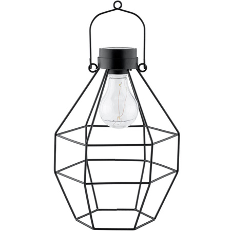 LED-Solarlampe für den Außenbereich Garten stehend Hängelaterne 3000K IP44 25 cm Dämmerungssensor