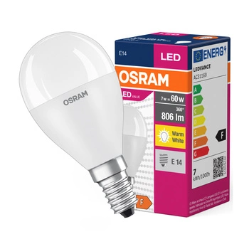 E14 P45 LED Lampen 8W = 60W 806lm 2700K Warm OSRAM Value